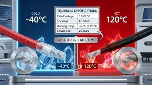 Latest company news about สายเคเบิล DC Solar กับสายเคเบิล AC: ความแตกต่างที่สำคัญสำหรับระบบโซลาร์เซลล์ PV ที่ปลอดภัย อธิบาย