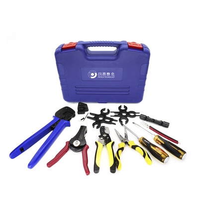 quality MC4 Crimping Tool Set Open Barrel Terminals Wire Stripper Cutter factory