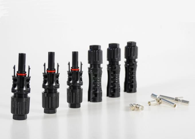 1500VDC 10mm² solar PV connector showing detailed construction and connection points