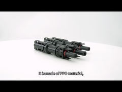 การป้องกัน IP67 ขั้วต่อสาขา 2to1 T หญิง / ชาย