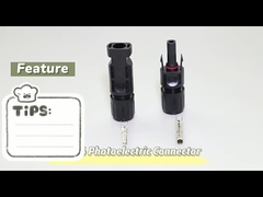 ขั้วต่อแผงโซลาร์เซลล์ IP67 ชุบทองแดงกันน้ำสำหรับระบบติดตั้ง