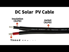 100m ความยาวระบบไฮบริด โซลาร์ PV Cable 6mm2 สําหรับระบบติดตั้งแสงอาทิตย์